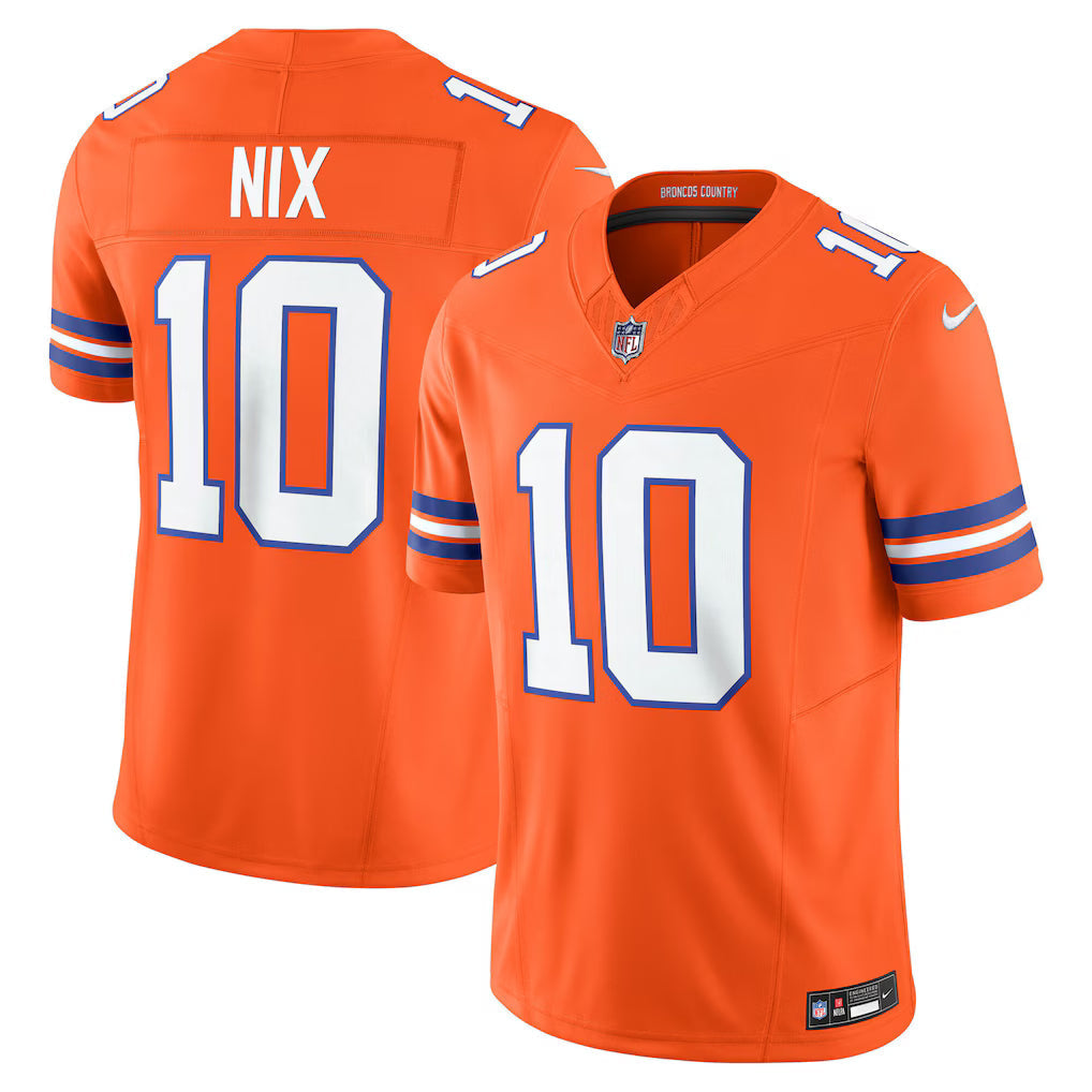 Camisa NFL Denver Broncos Vapor F.U.S.E. Limited Laranja Mile High Collection 1977 Throwback