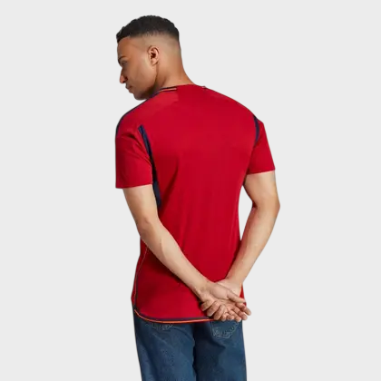 Camisa Espanha I 2022 - Torcedor Adidas Masculina - Vermelha - Retrô