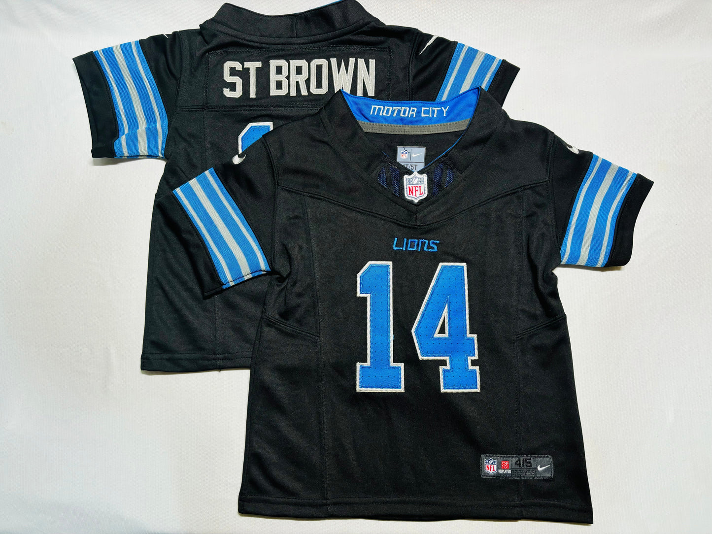 Camisa NFL Baby Jersey Detroit Lions Vapor F.U.S.E. Limited Black