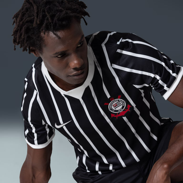 Camisa Corinthians II 2026/27 s/n Jogador Nike Masculina - Branco+Preto