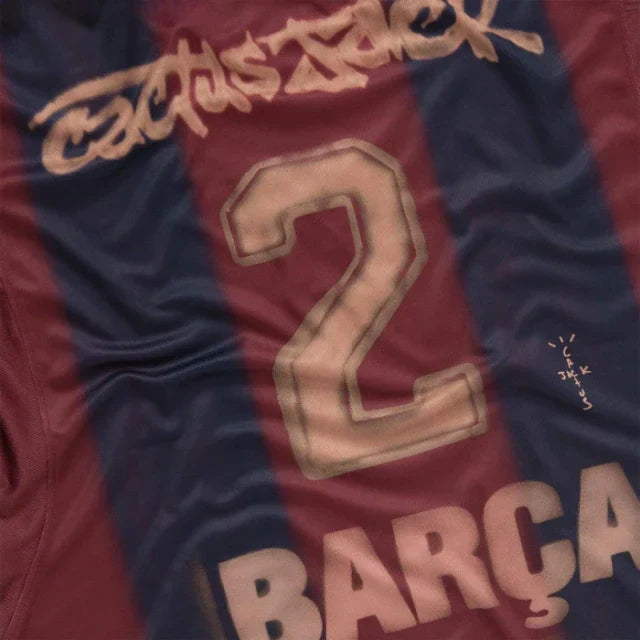 Camisa Barcelona Travis Scott 2000/2001 - Torcedor Unissex - Retrô