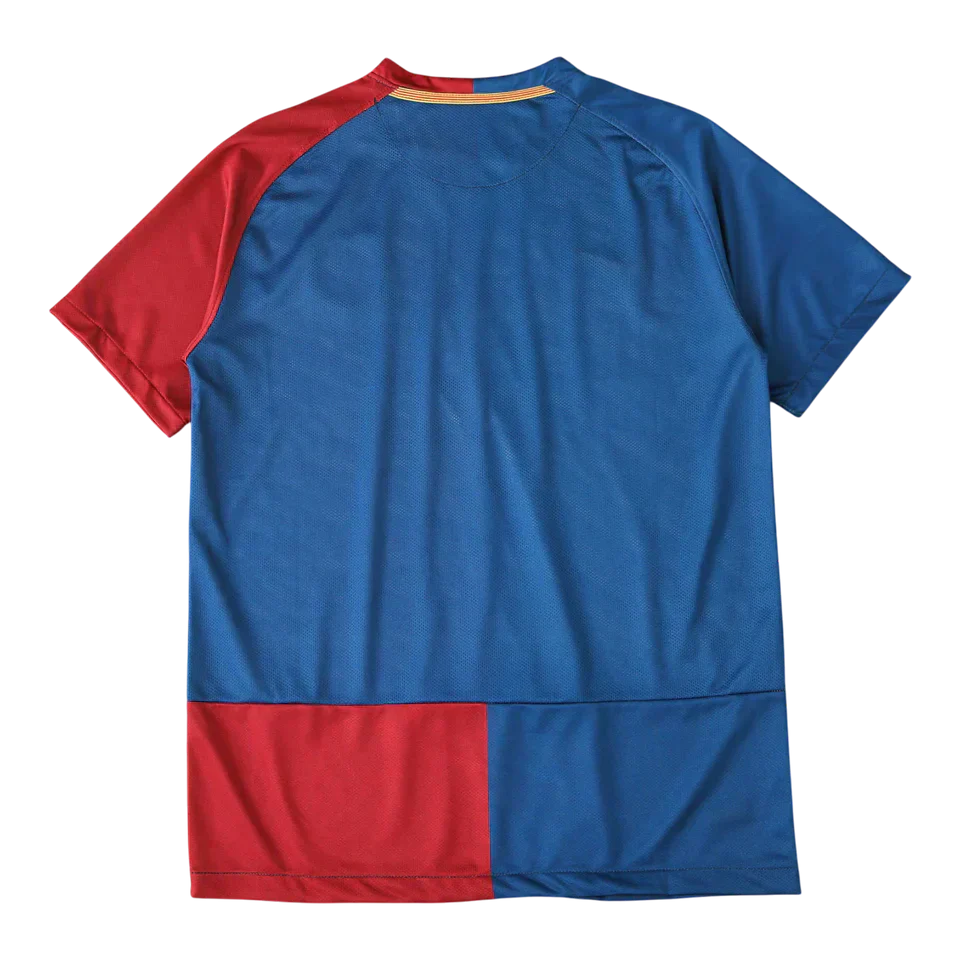 Camisa Barcelona I 2008/2009 Nike Torcedor - Azul e Grená - Retrô