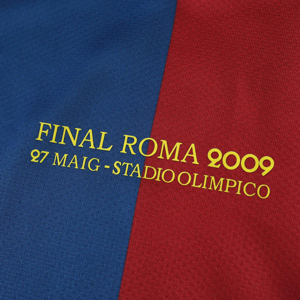 Camisa Barcelona I 2008/2009 Nike Torcedor - Azul e Grená - Retrô