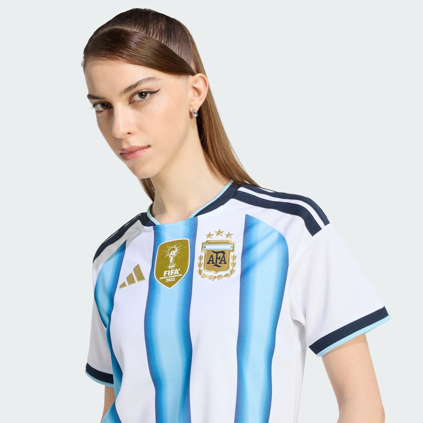 Camisa Feminina Argentina I 26/27 - Torcedor Adidas + Patch Campeão do Mundo