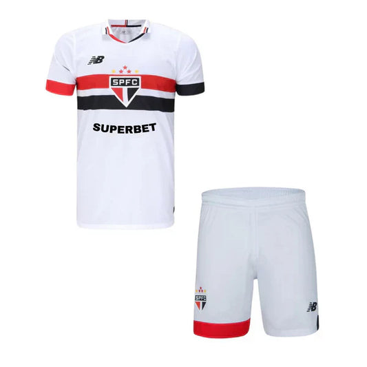 Conjunto Infantil New Balance São Paulo FC 2024/25 I