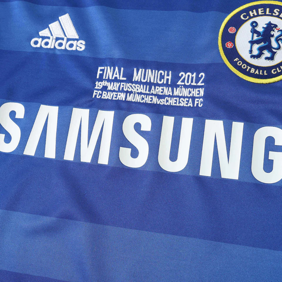 Camisa Chelsea I Manga Longa 2011/2012 Adidas - Azul - Retrô