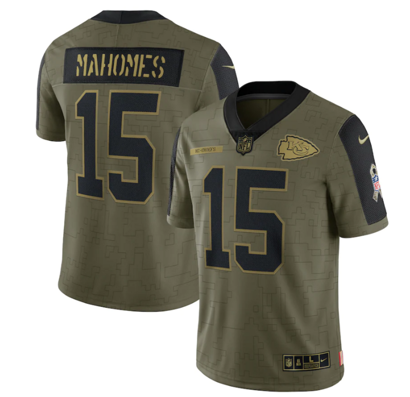 Camisa NFL Kansas City Chiefs Vapor Limited Jersey Salute To Service 2021