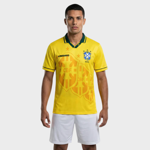 Camisa Seleção Brasileira I 1993/1994 Umbro - Retrô - Amarela