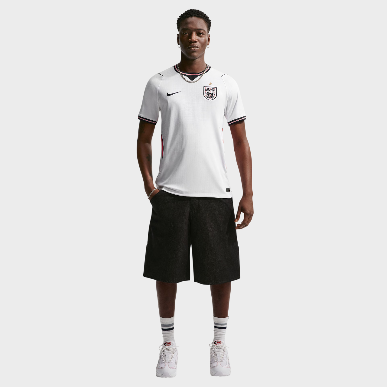 Camisa Inglaterra I 26/27 - Torcedor Nike Masculina - Branca