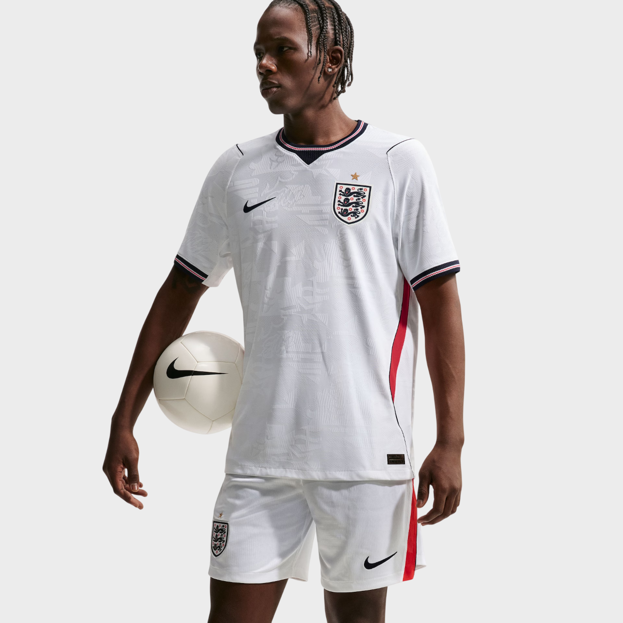 Camisa Inglaterra I 26/27 - Jogador Nike Masculina - Branca