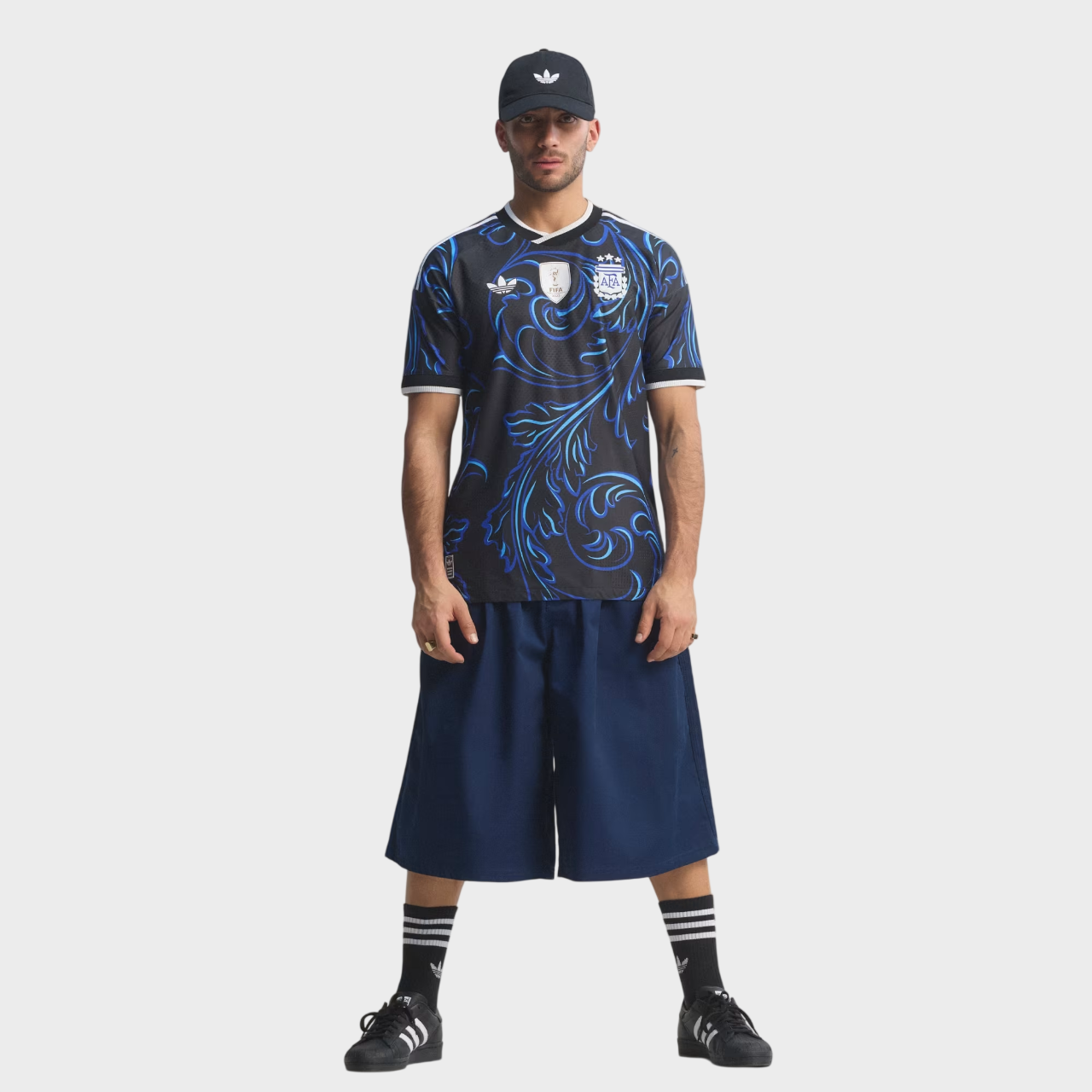 Camisa Argentina II 26/27 - Jogador Adidas Masculina + Patch Campeão do Mundo