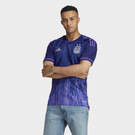 Camisa Argentina II 2022 Torcedor Adidas Masculina - Roxa - Retrô