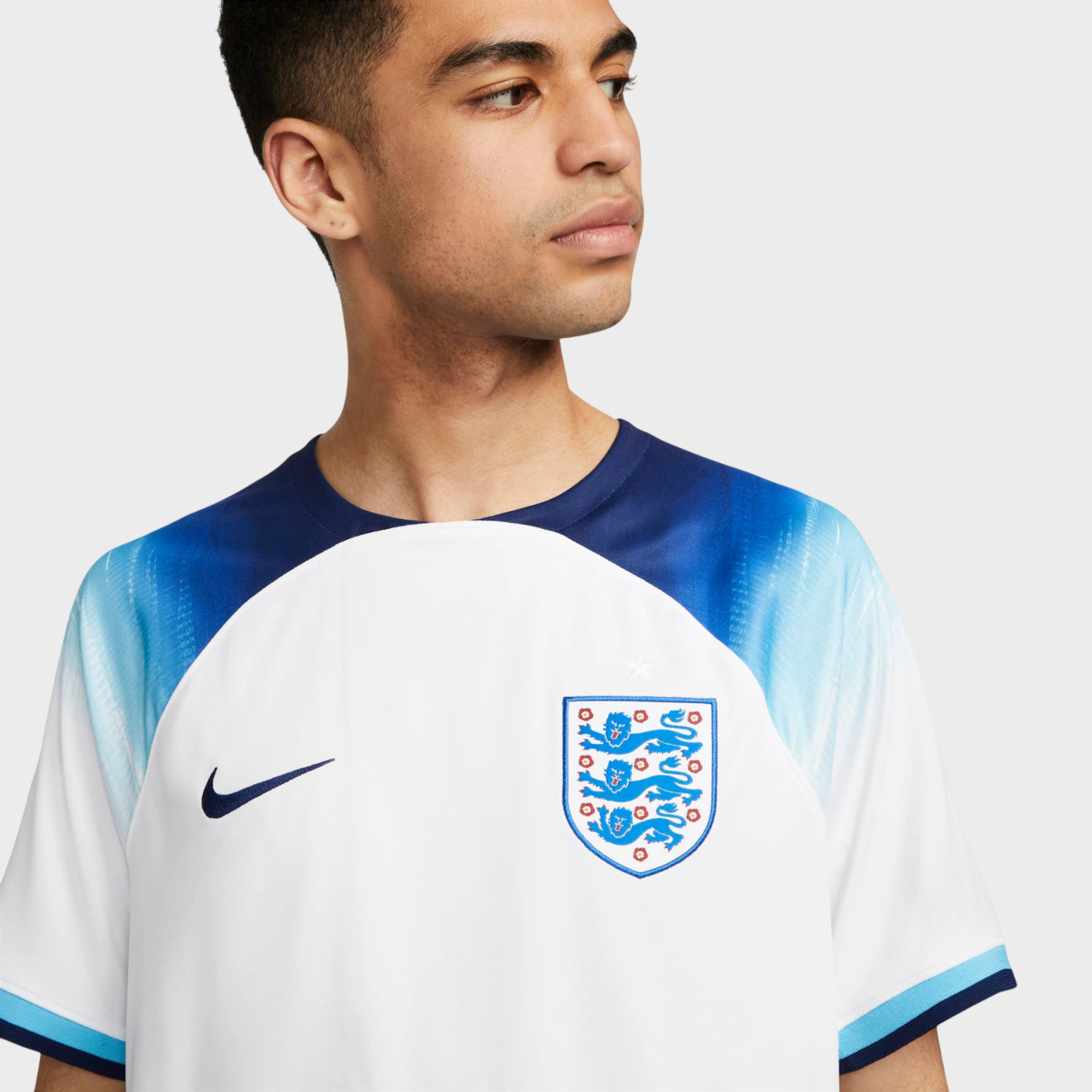 Camisa Inglaterra I 2022 - Torcedor Nike Masculina - Branca - Retrô