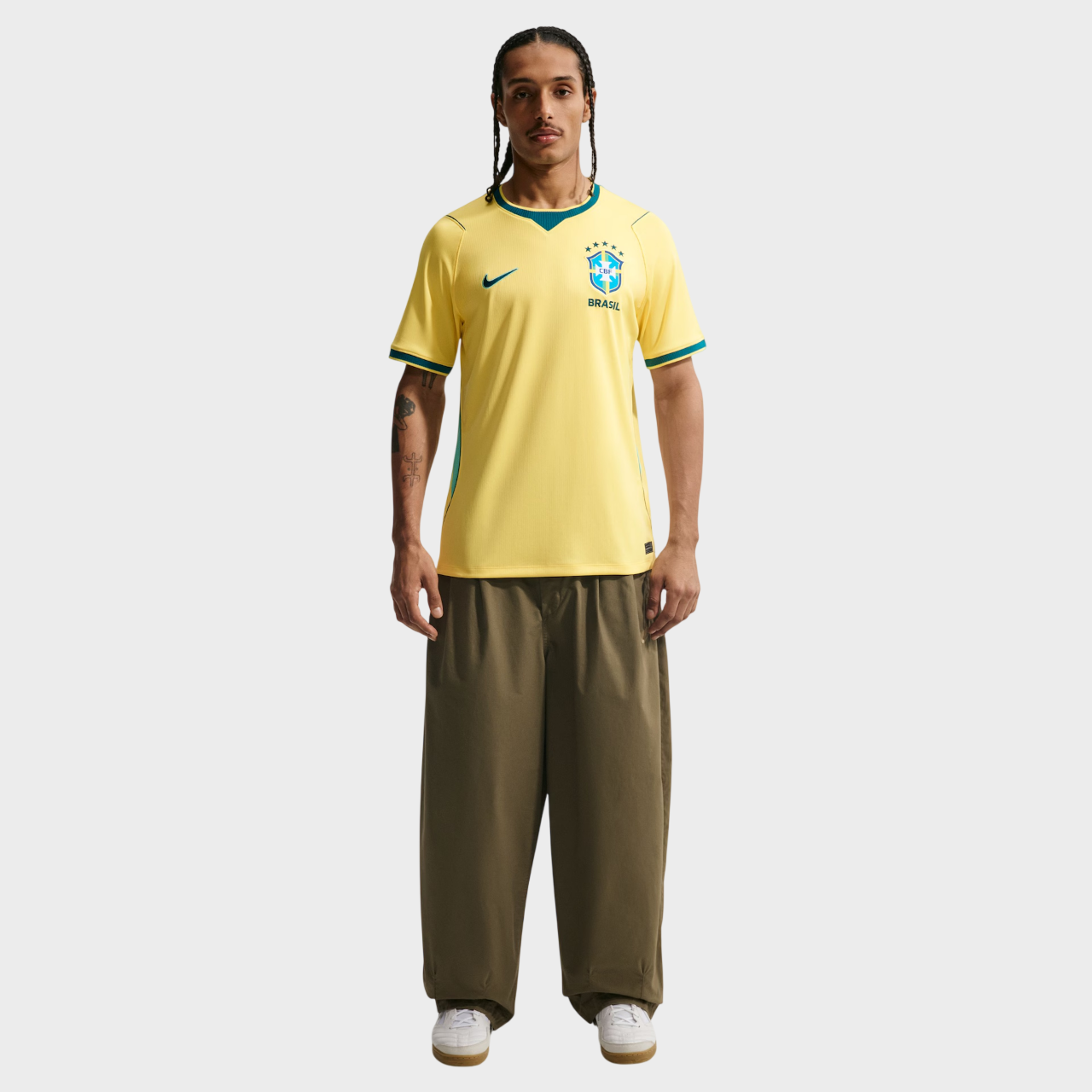 Camisa Seleção Brasileira I 26/27 - Torcedor Nike Masculina - Amarela