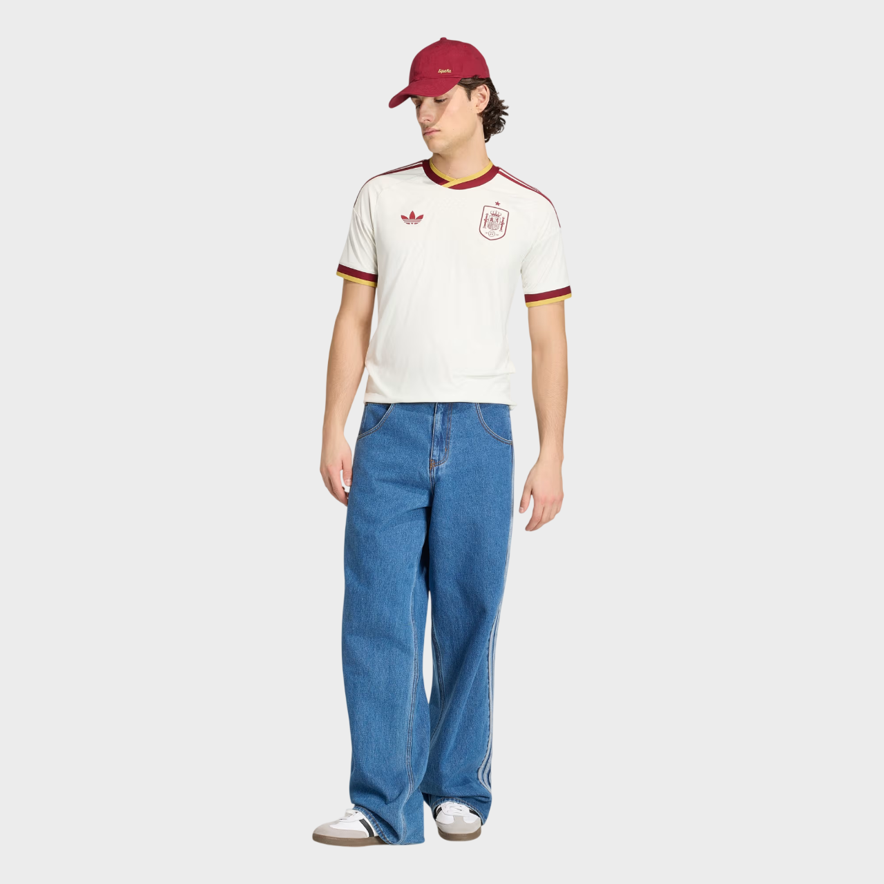 Camisa Espanha II 26/27 - Torcedor Adidas Masculina - Off White