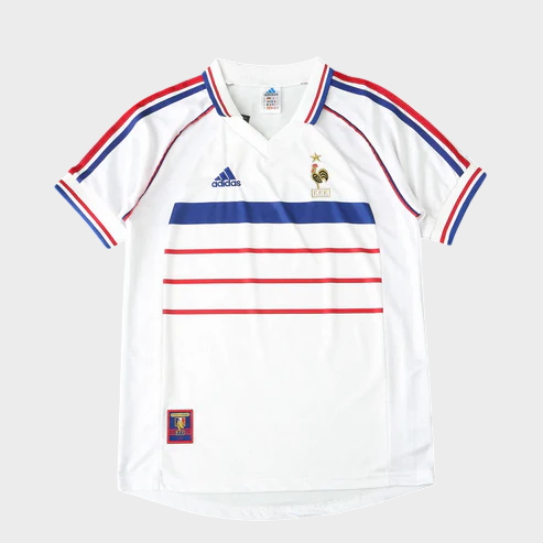 Camisa França II 1998 Adidas - Branca - Retrô