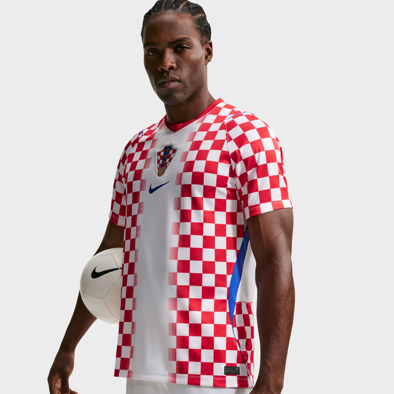 Camisa Croácia I 26/27 - Torcedor Nike Masculina - Branco e Vermelho
