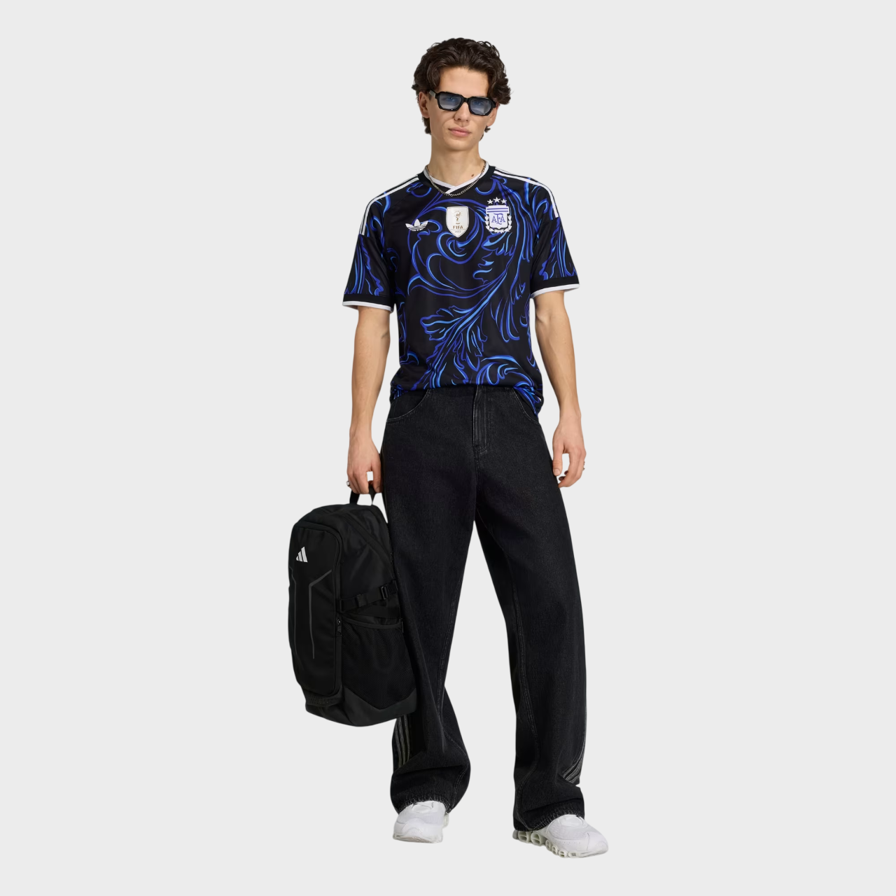 Camisa Argentina II 26/27 - Torcedor Adidas Masculina + Patch Campeão do Mundo