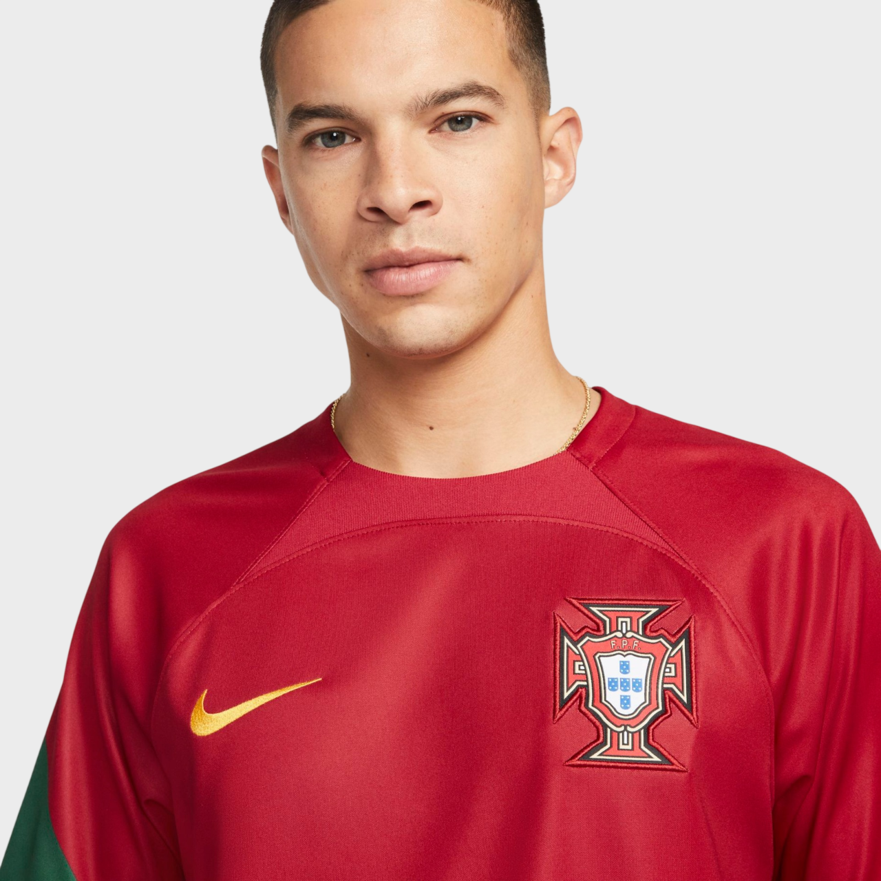 Camisa Portugal I 2022 - Torcedor Nike Masculina - Vermelha e Verde - Retrô