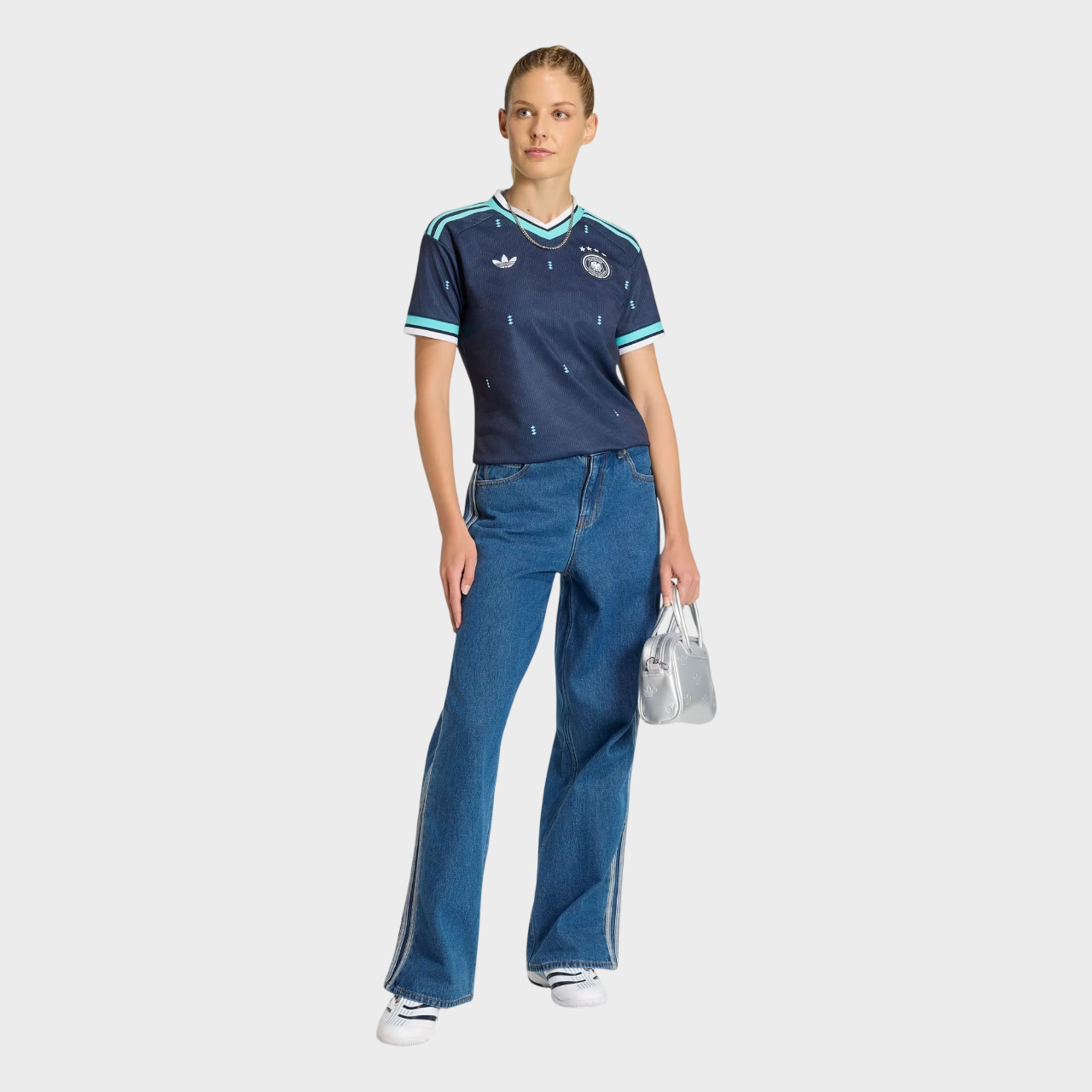 Camisa Alemanha Feminina II 26/27 - Adidas - Azul