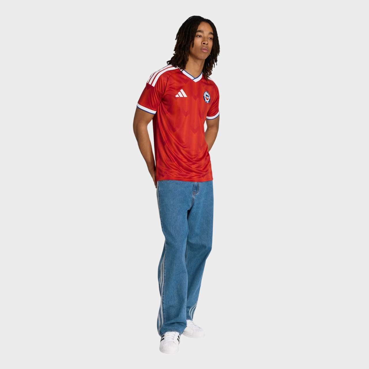 Camisa Chile I 26/27 - Torcedor Adidas Masculina - Vermelho
