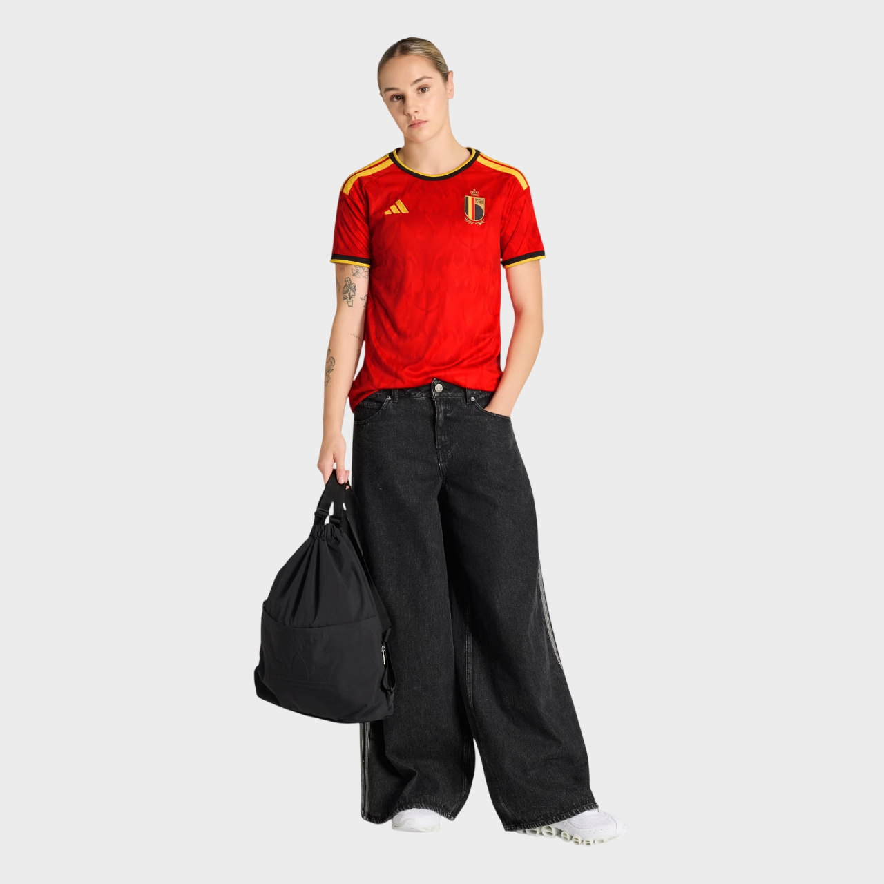 Camisa Bélgica Feminina I 26/27 - Torcedor Adidas - Vermelha