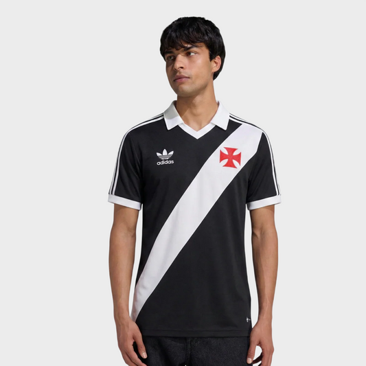 Camisa Vasco I 1989/1990 Retrô - Preta e Branca