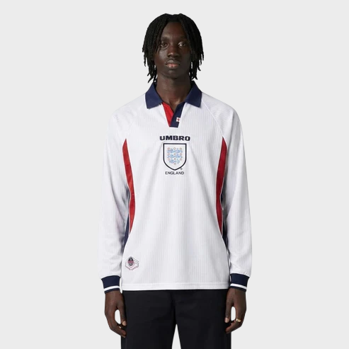 Camisa Inglaterra I Manga Longa 1998 - Retrô - Umbro