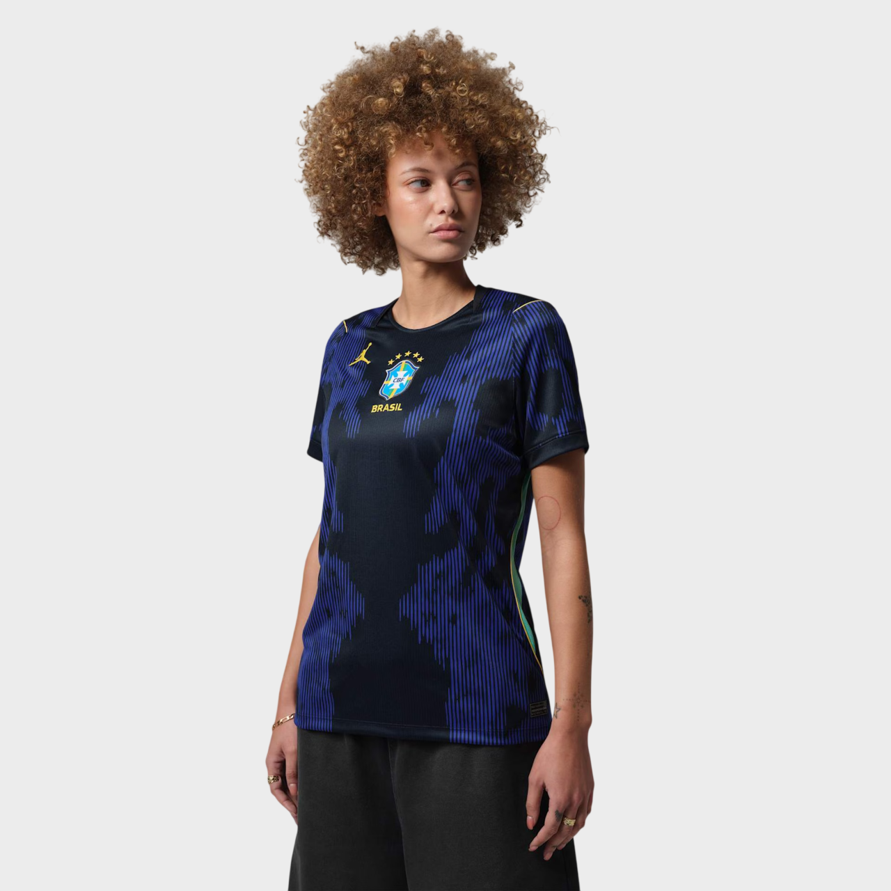 Camisa Seleção Brasileira Feminina II 26/27 - Torcedor Nike X Jordan - Azul
