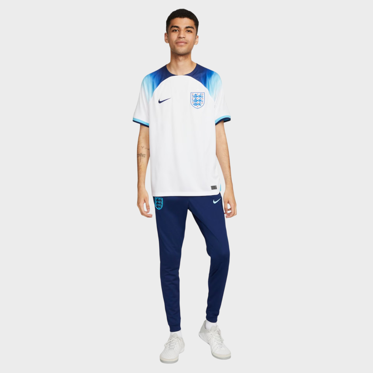 Camisa Inglaterra I 2022 - Torcedor Nike Masculina - Branca - Retrô