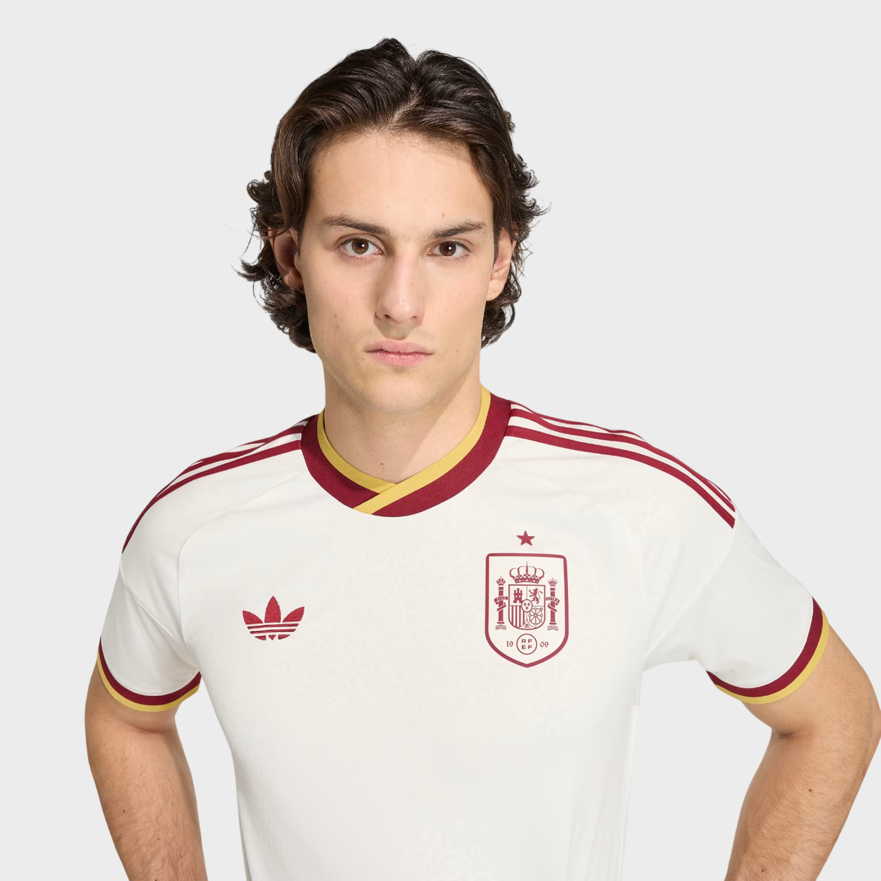 Camisa Espanha II 26/27 - Torcedor Adidas Masculina - Off White