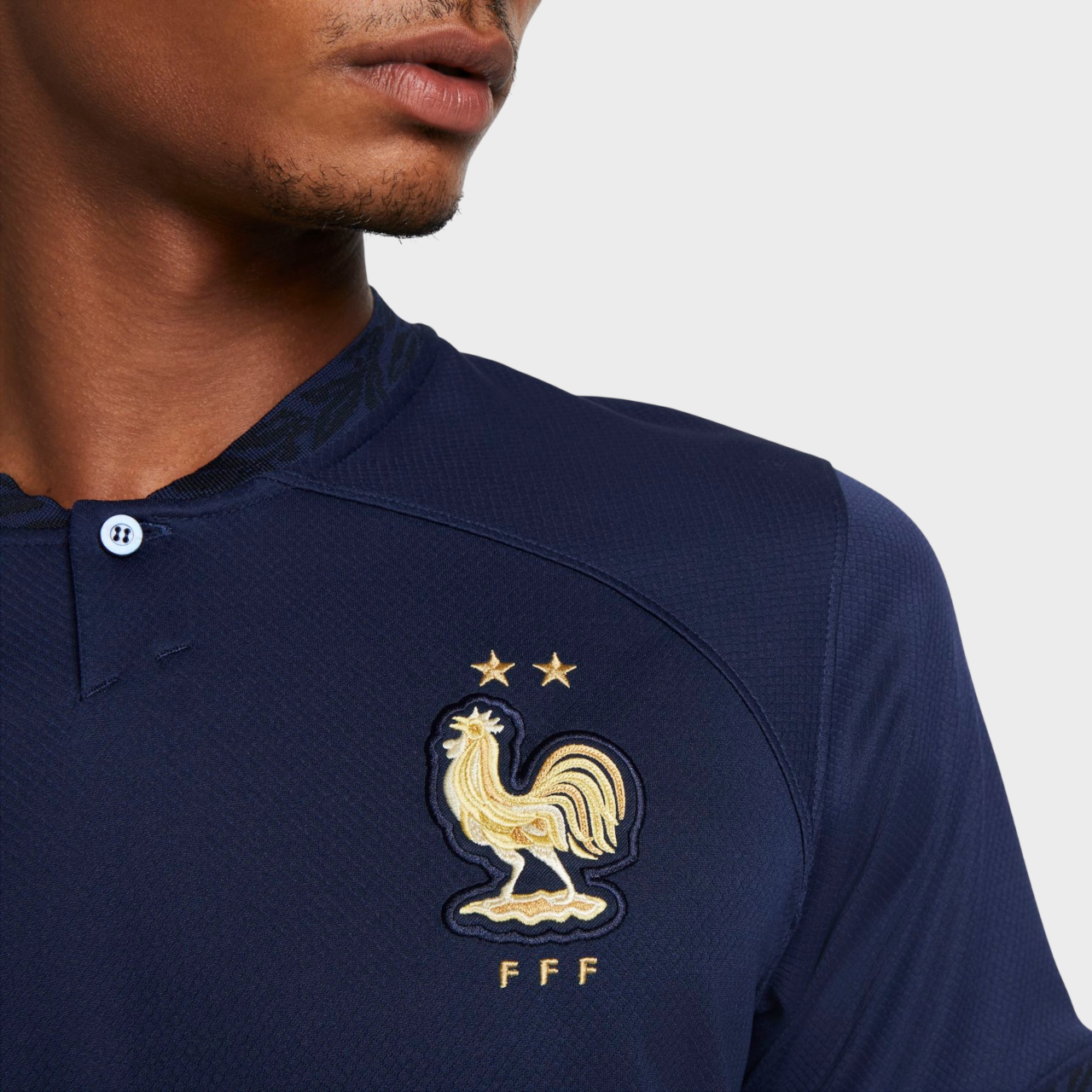 Camisa França I 2022 Torcedor Nike Masculina - Azul Marinho - Retrô