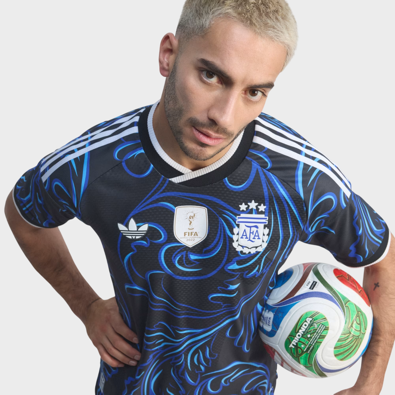 Camisa Argentina II 26/27 - Jogador Adidas Masculina + Patch Campeão do Mundo