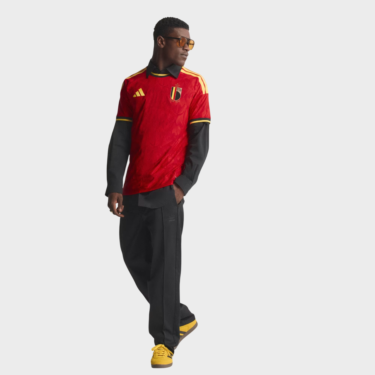 Camisa Bélgica I 26/27 - Jogador Adidas Masculina - Vermelho