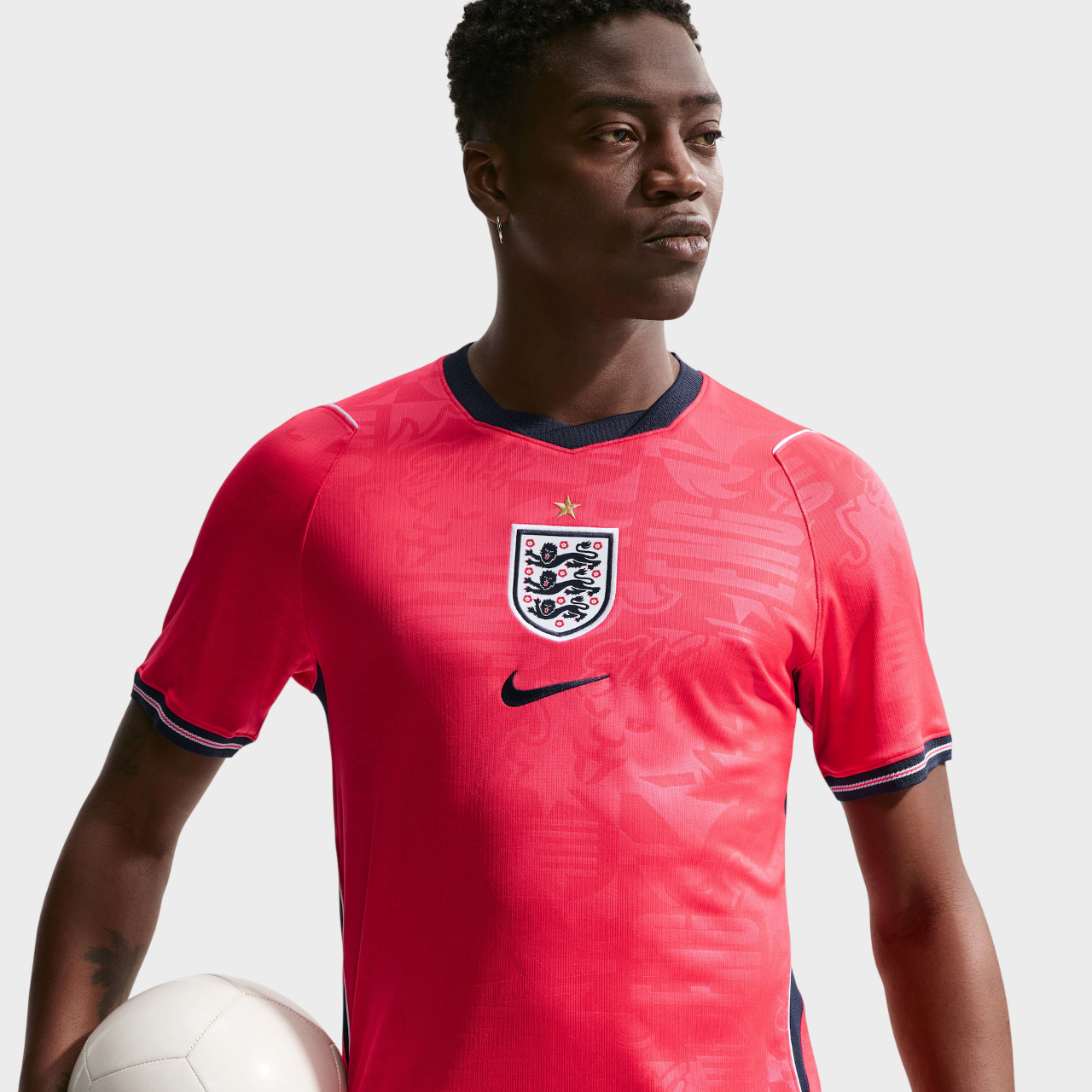 Camisa Inglaterra II 26/27 - Torcedor Nike Masculina - Rosa