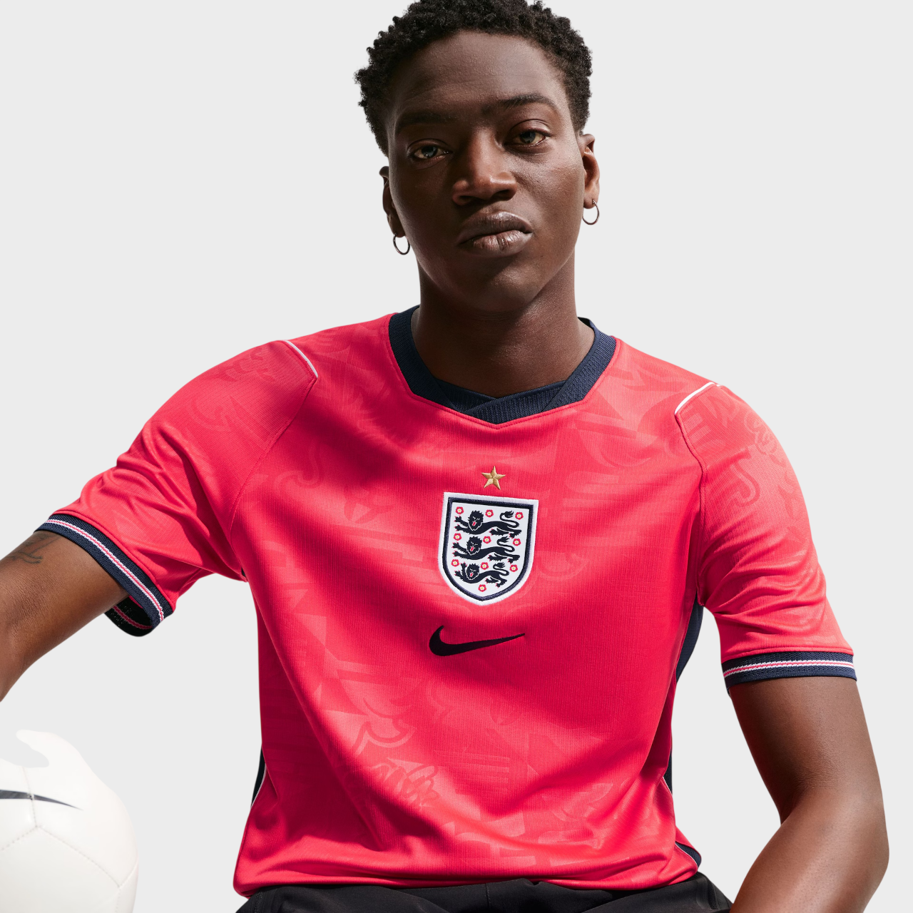 Camisa Inglaterra II 26/27 - Torcedor Nike Masculina - Rosa