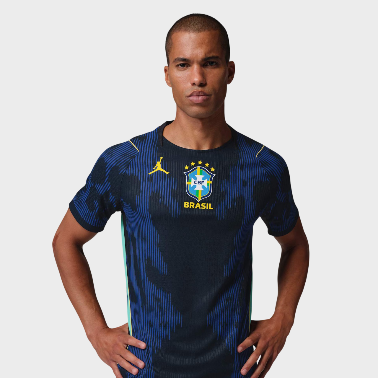 Camisa Seleção Brasileira II 26/27 - Jogador Nike X Jordan Masculina - Azul