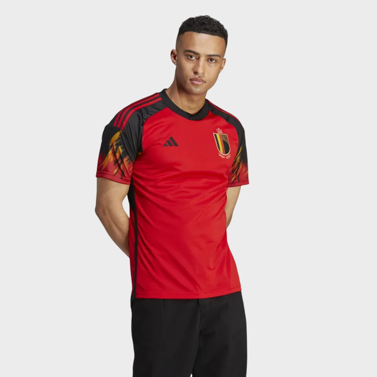 Camisa Bélgica I 2022 - Torcedor Adidas Masculina - Vermelha - Retrô