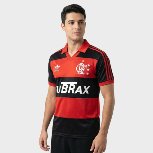 Camisa Flamengo I 1987 - Retrô - Lubrax
