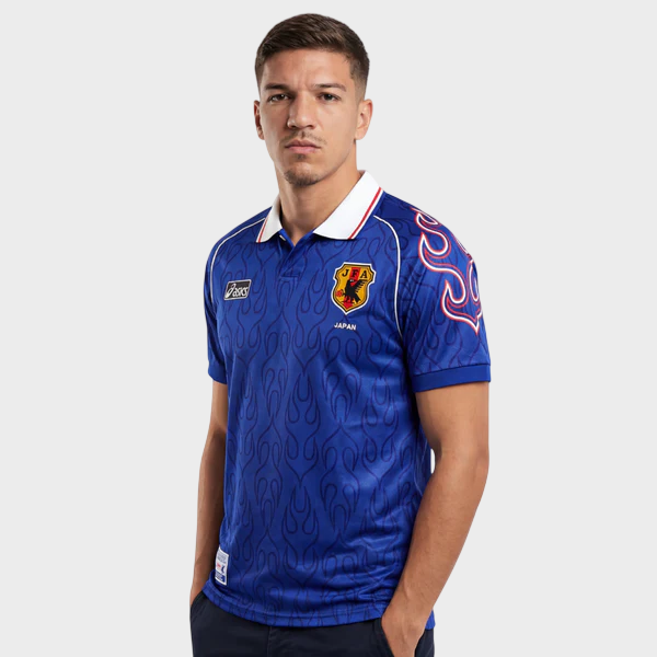 Camisa Japão I 1998 Asics - Azul - Retrô