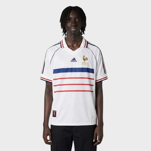 Camisa França II 1998 Adidas - Branca - Retrô