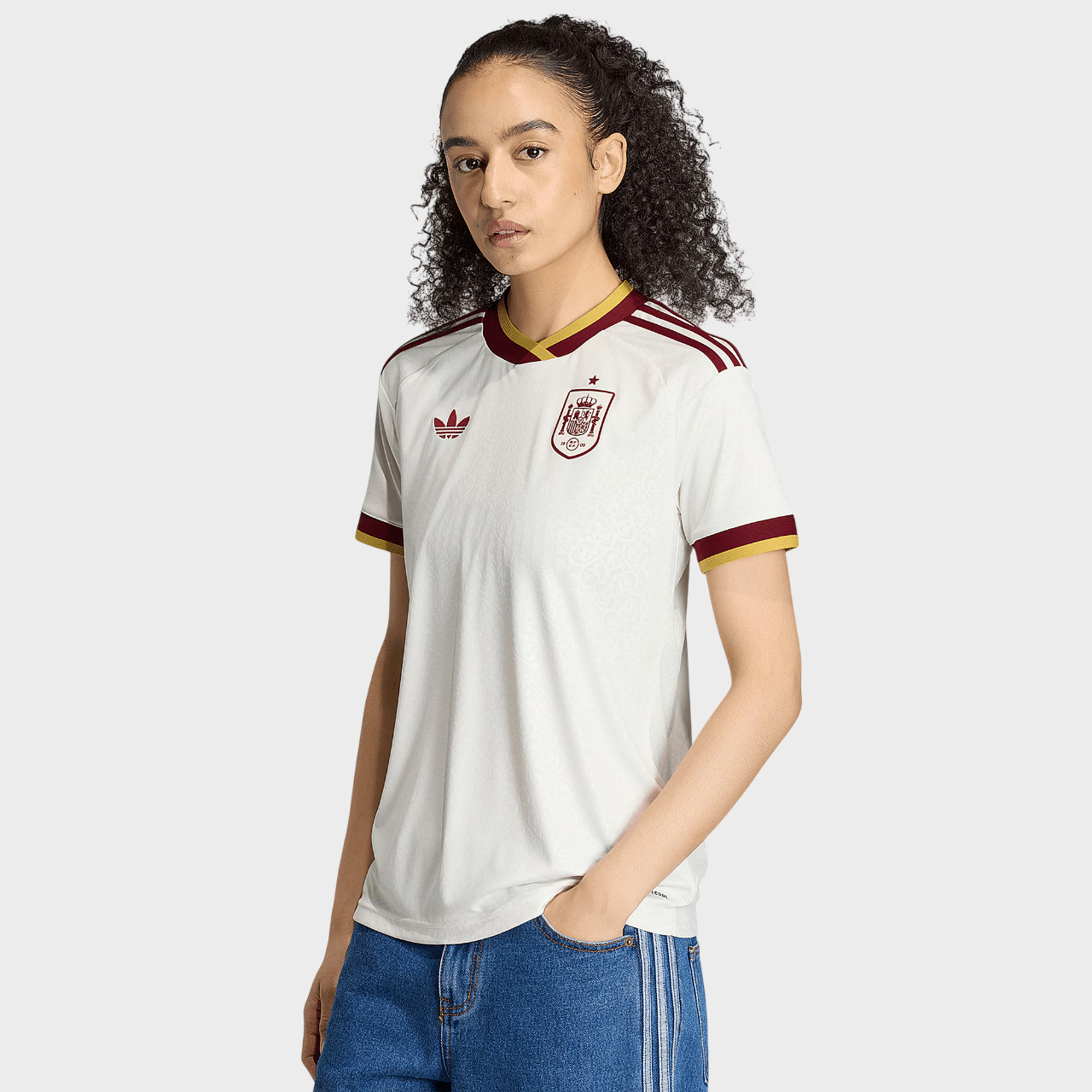 Camisa Espanha Feminina II 26/27 - Torcedor Adidas Off White