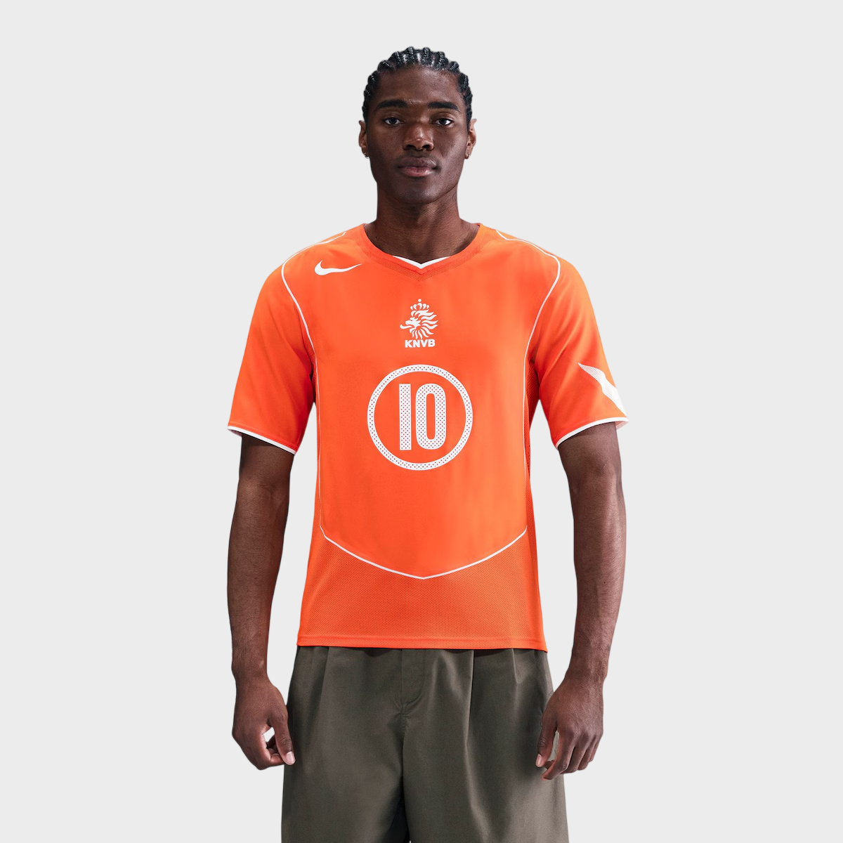 Camisa Holanda I 2004 Reedição Total 90 Nike - Laranja
