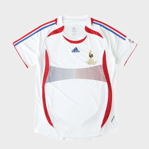Camisa França II 2006 Adidas - Branca - Retrô
