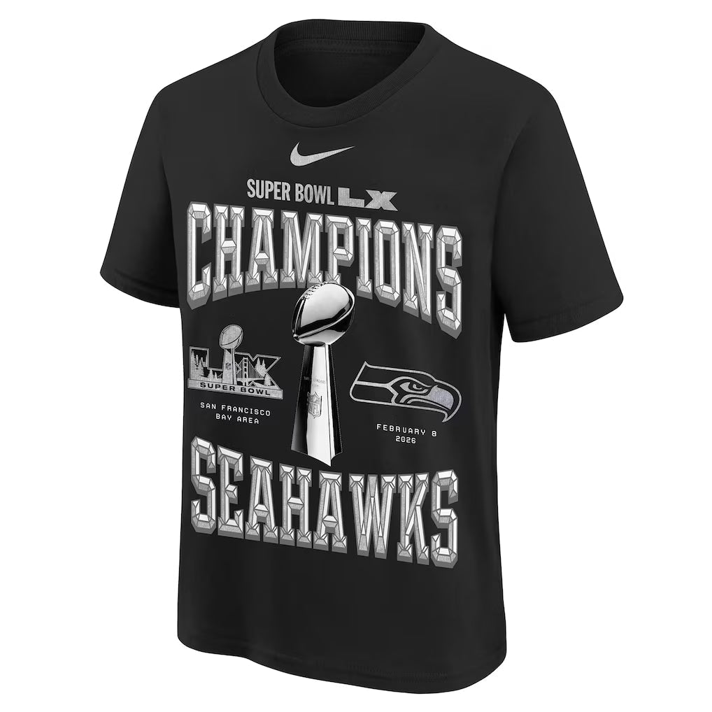 Camiseta Seattle Seahawks Super Bowl LX Champions Locker Room Trophy Collection